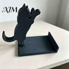 Durable Pla Bookends Cute Black Cat Bookends, 3D Printed Silhouette Book Holder, Minimalist Home Decor Creative Support for Desk Office Decorative