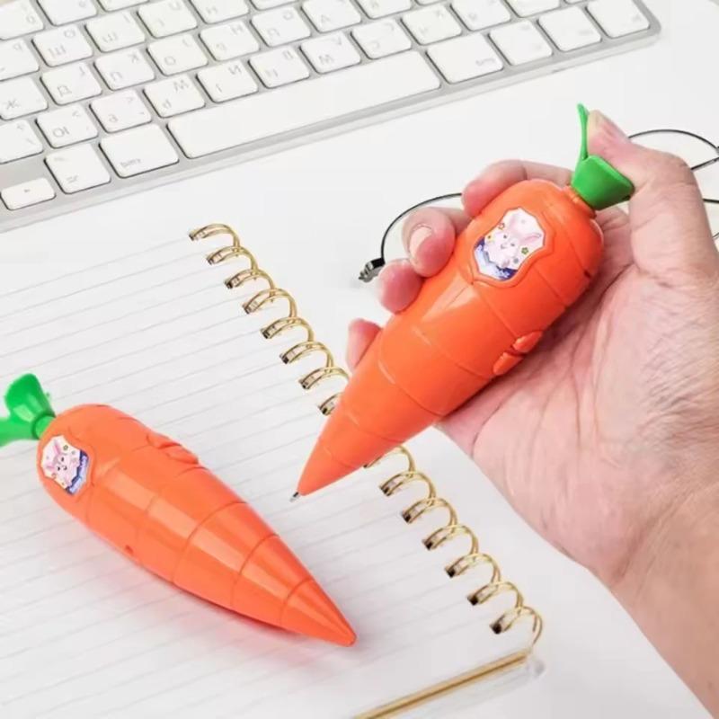 NEW Zootopia 2 Judy Carrot-Shaped 2-in-1 Voice Recorder Ballpoint Pen | 60-Second Recording | Creative Novelty Stationery