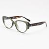 2024 Fashion Unisex Cat Eye Plain Glasses for Men Women Pc Frame Glasses for Party Eyeglasses Metal Studs Square Frame Eyewear