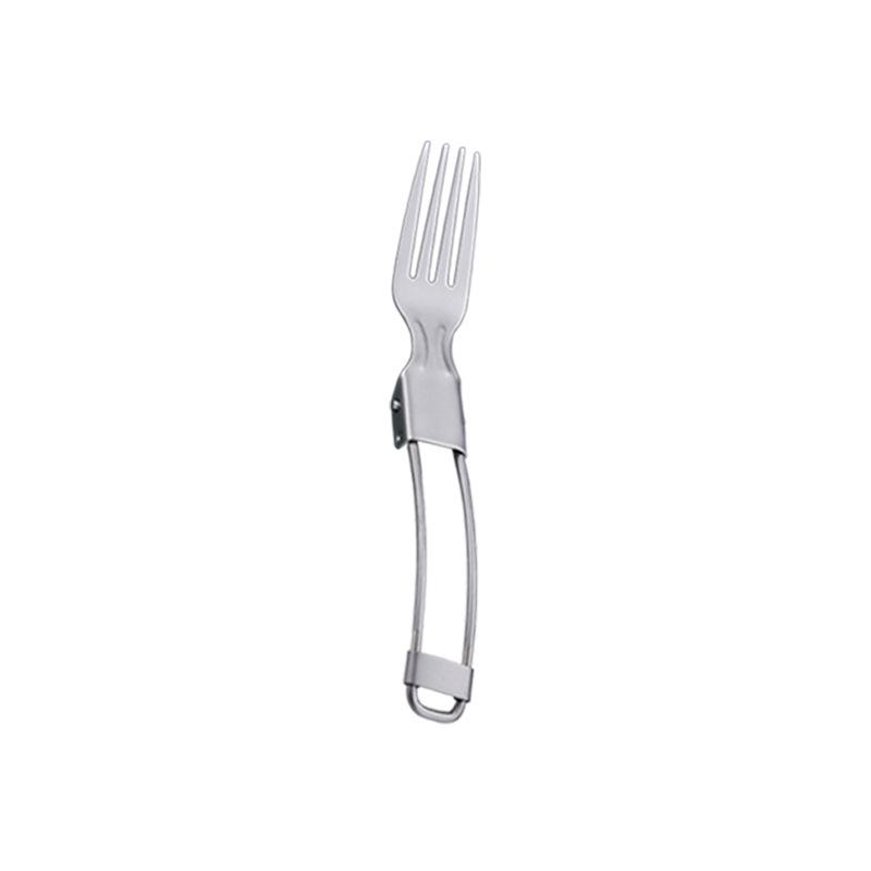304 Titanium Stainless Steel Outdoor Folding Cutlery Set: Spoon, Fork, Chopsticks, Knife - Customizable Titanium Purified Set