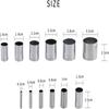 Stainless Steel Hole Hollow Punch Cutter 12Pcs Polymer Clay Round Circle Ring  Handmade Craft