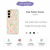 For Samsung Galaxy A17 5G Case Pink Lilies Pattern Printing Straight Edge TPU Phone Back Cover