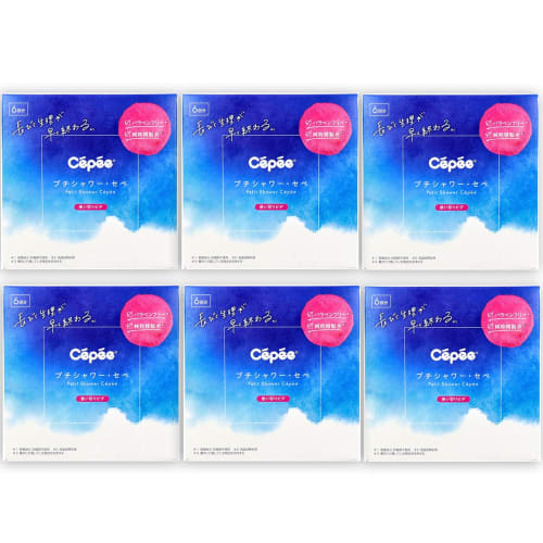 Sepe Petit Shower Sepe (6 bottles x 6 sets) Disposable Bidet Vaginal Cleanser, Essential for Life, Includes Original Pocket Tissues [Regulated Medical