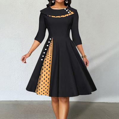 Robe taille serrée, ligne a, douce, tendance, décontractée, mode rétro, vacances, Streetwear