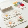 Soft Felt Fabric Sheets for Sewing and DIY Crafts, White 10 Piece 28.5X29CM Squares for Applique, Decorative Patching, and Handmade Projects