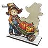 Solid Wood Tissue Storage Fall Scarecrow Wooden Napkin Holder, Harvest Pumpkin Autumn Table Accents Dispenser, Thanksgiving Farmhouse Tabletop
