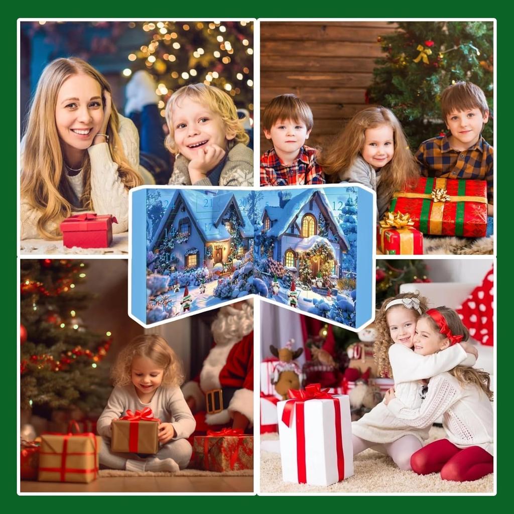 Gnomes Christmas Countdown Calendars 2025, 24 Days Christmas Countdown Calendar with 24pcs Collectible Christmas Figures Gnome, Surprise Gnome