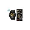 Casio G-Shock GA-110GB-1A & BA-110-1A Black and Gold Pair Watches Set