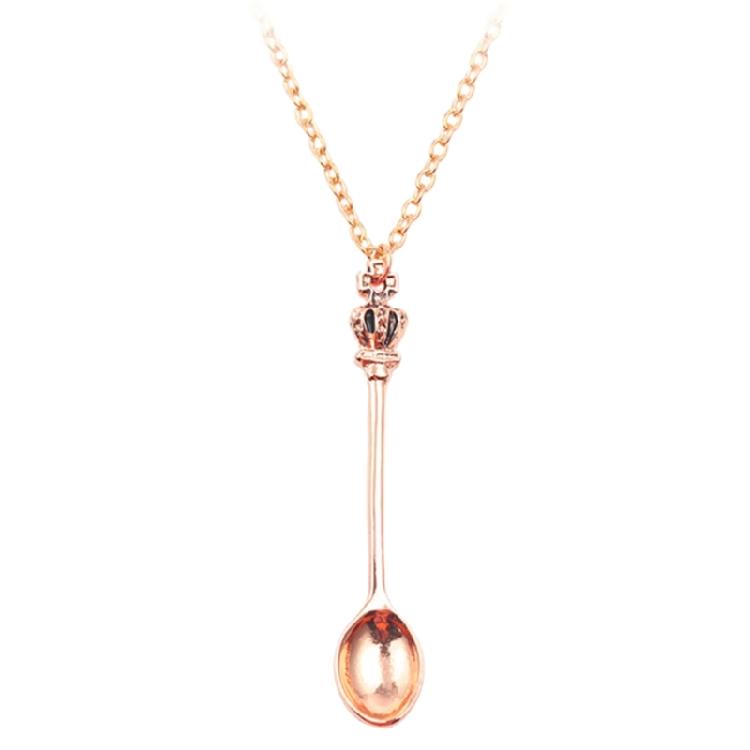4 Colors Spoon Necklace Spice Spoon Necklace Adjustable Spoon Pendant