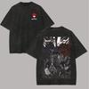 Anime Naruto Uchiha Sasuke Itachi Manga Graphic Print T-shirt Men Women Streetwear Fashion Oversized Top Vintage Washed O-neck Cotton Summer New Tee