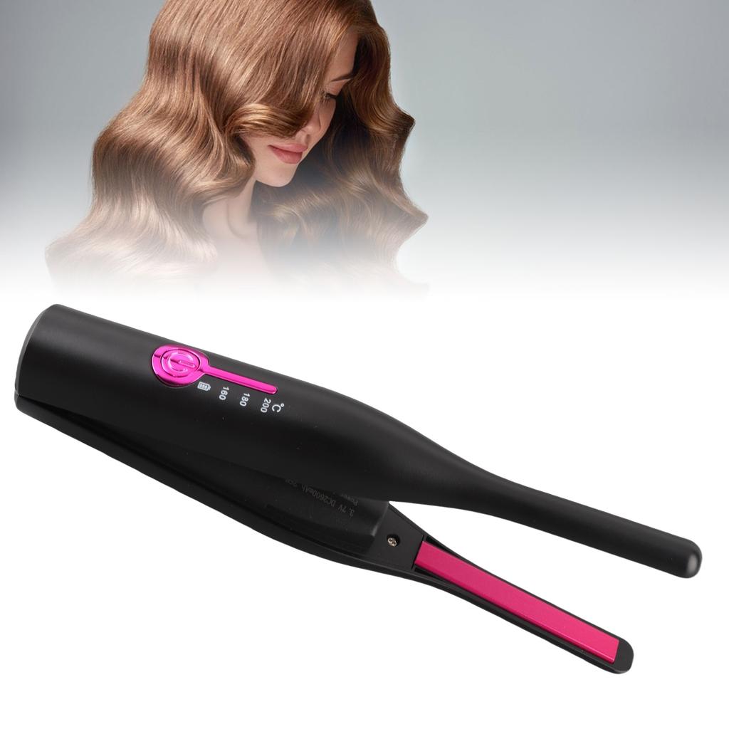 Pencil Flat Iron   Fast Heating Cordless Small Flat Iron Hair Straightener Curler for All Hair Types