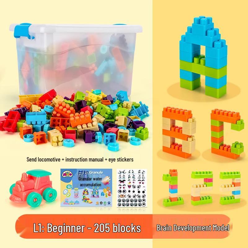 

Креативные строительные блоки для детей 3-6 лет: Игрушка для тренировки и развития мозга с большими и маленькими деталями