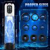 Electric Penis Pump Adult Sex Toys for Men Water Pump Penis Erectile Extender 4 Training 3 Suction Modes 6 Penis Ring 3 Sleeves
