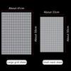 2PCS Sewing Plastic Canvas Sheets Black/White Mesh Sheets For DIY Embroidered Woven Crafts 30*20cm