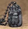Men's and Women's Obsidian Guan Yu Necklace Pendant