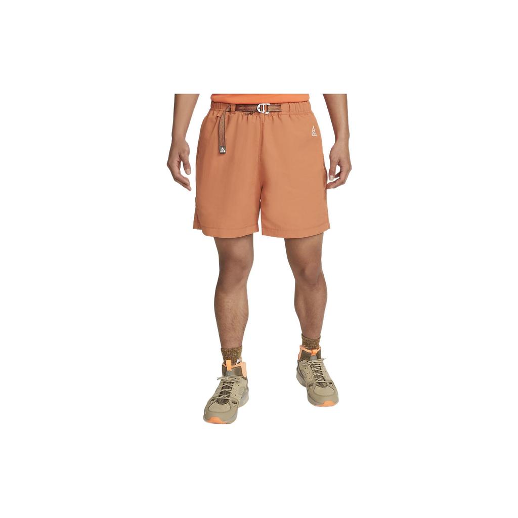 Nike ACG Solid Color Lacing Sports Shorts Orange Men's CZ6705-872