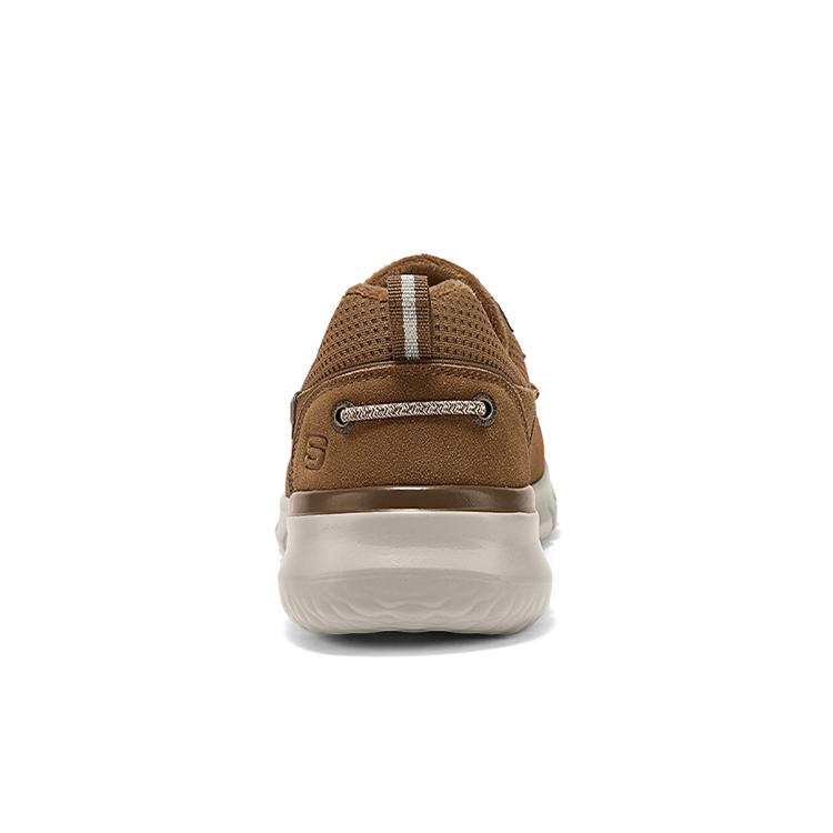 Skechers Comfortable Versatile Low-Top Casual Shoes Men sneakers Brown 210962-CSNT