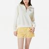 Levis FW22 Solid Color Zip Collar Long Sleeve Sweatshirt Women sweatshirt White A5194-0001