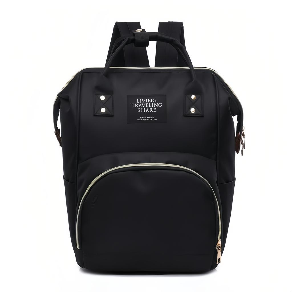 Travel Mommy Bag Large Capacity Durable Zipper, Multi-Pocket Gym Travel Diaper Bag with Secure Straps