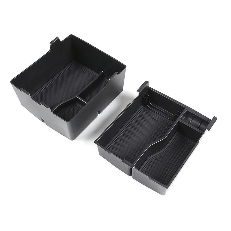 

For Ford Maverick 2026-2026 ABS Black Car Center Armrest Box Double Layer Storage Box Multifunctional Box Car Accessories