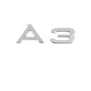 3D Letters Numbers Emblem for Audi A3 A4 A5 A6 A7 A8 Q2 Q3 Q5 Q7 Car Trunk Lid Nameplate Badge Logo Sticker Chrome Glossy Black