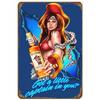 Segni Metallici in Latta Birre Captain Morgan Poster da Parete Targhe Segno Decorazione Pittura in Ferro Vintage per Garage Caffetteria Man Cave Club Bar