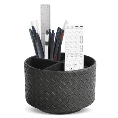 Jasenna Pen Holder, 360-Degree Rotating Pen Holder, 4-Gage Pencil Organizer, Large Capacity Pen Stand, Rotating Pen Holder, Multifunctional Makeup