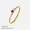 Stainless Steel Birthstone Ring for Woman Gold Color Simple Style Ring Festival Party Fashion Jewelry Dropshipping