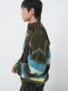 GENERALIDEA Mehrfarbiger Pullover mit Streifen und Flor für Herren [Khaki] / Sbe4M05014