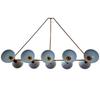 Luxury Modern Chandelier 10 Arms Triangle Shape Home Decor Huge Chandelier Fixture Artistic Brass Light