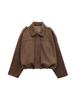 2025 Early Spring Women's Suede Texture Bomber Jacket