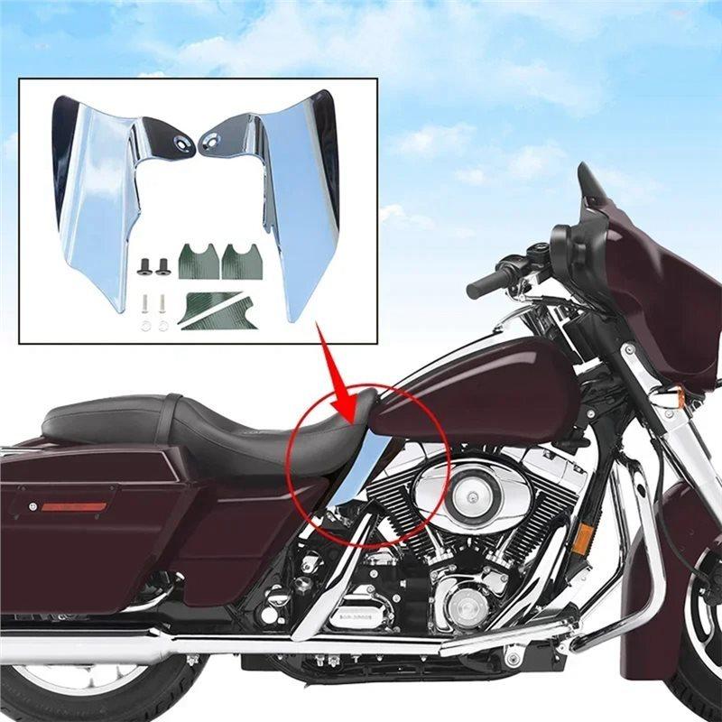 Chrome Heat Deflector Shield For Touring Electra Glides Road Kings Street Glides 97-07