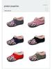 Botines Bordados Forrados de Felpa de Talla Grande para Mujer - Botas de Nieve de Algodón de Estilo Étnico