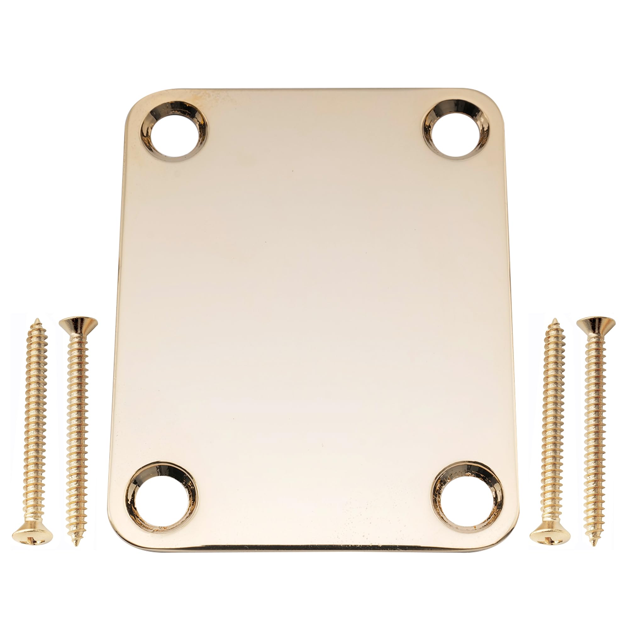 

Musiclily Pro Нековая пластина для гитары, Сталь, 4 точки крепления, для электрогитар и бас-гитар, Золото