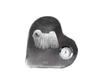 Puli, Hungarian Water Dog – Crystal Clock with a Dog Picture, Heart-shaped Shelf Clock |
