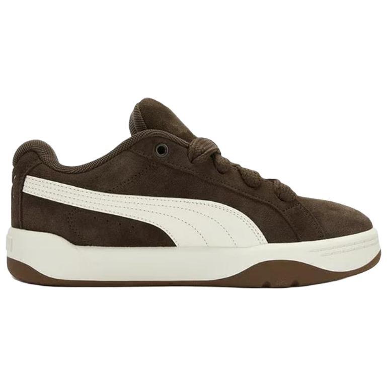 PUMA Park Lifestyle Leather Low top Skateboard Shoes Unisex Brown White 406826-02