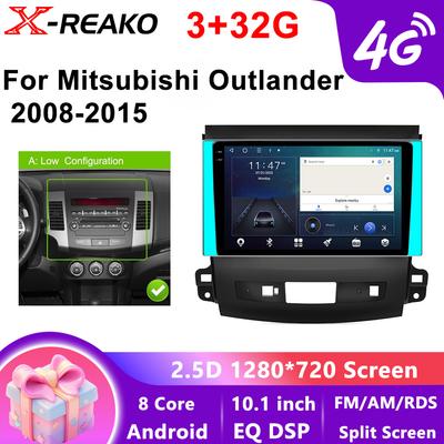 2din Android 12 Car Radio Multimidia Player For Mitsubishi Outlander Xl 2 2008-2015 For Citroen C-Crosser 2007-2013 4G Carplay