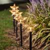 Solar Christmas Star Lights Outdoor Energy Saving Waterproof Solar Powered Stake Lights Decorations for Home Pathway
