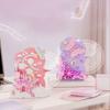 Idea Desk Calendar Building Bricks Princess Caste Butterfly Flower Mini Block Educational Toy With Light For Student Gifts