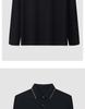 Langdeng Men's Autumn and Winter Warm and Comfortable Long Sleeve Collar T-shirt Polo Shirt