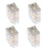4pcs Electromagnetic Power Relay 220V Multi Purpose Waterproof Thermoplastic Structure for Garage Door