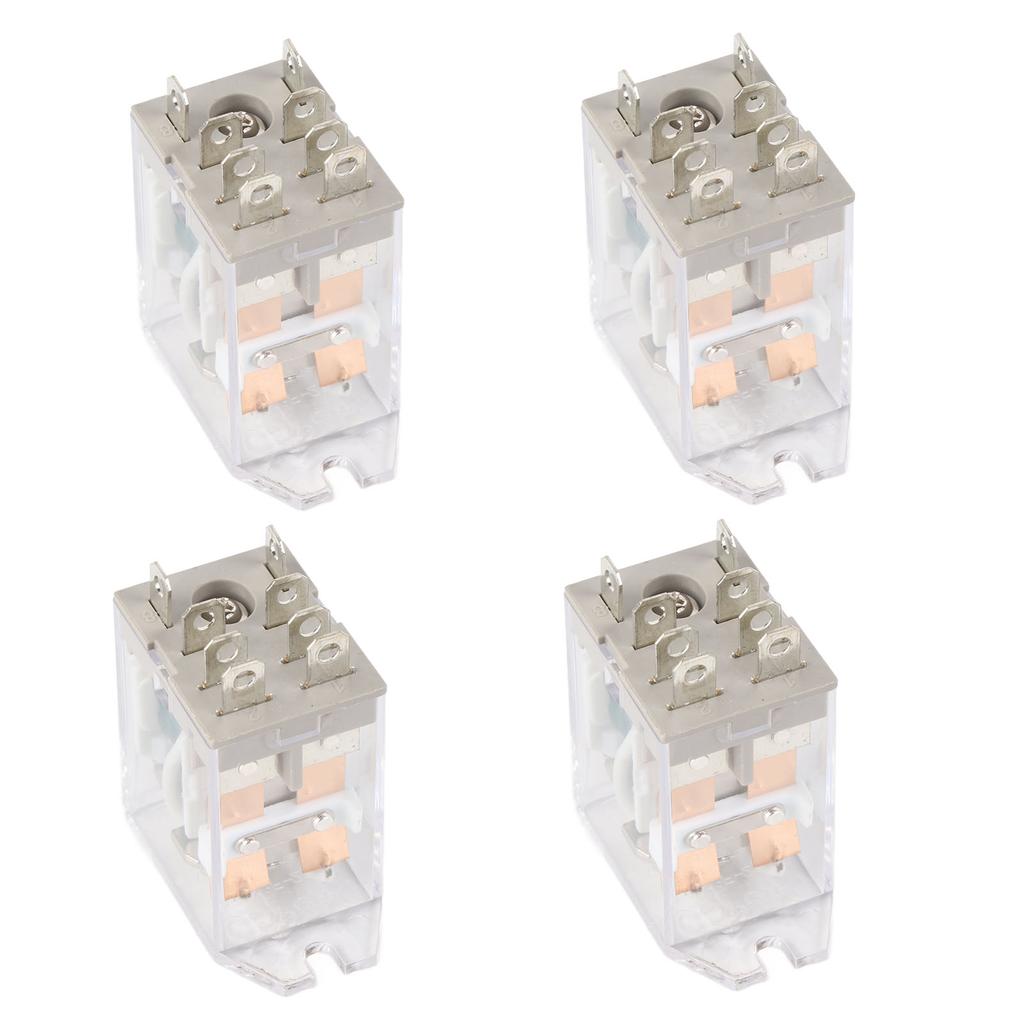 4pcs Electromagnetic Power Relay 220V Multi Purpose Waterproof Thermoplastic Structure for Garage Door