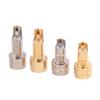 1/2Pcs Universal Female Pin Socket MMCX Pure Copper Gold Plated Built-in Hreaded Nut Holder Headphone Plug