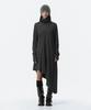 Teulimingbeodeu Turtleneck Pintuck Jersey One-Piece [Charcoal]