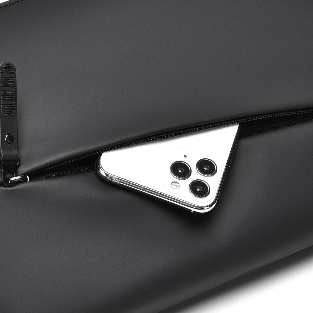 Solid Color Men's Large Capacity Shoulder Bag Outdoor Sports Crossbody Bag