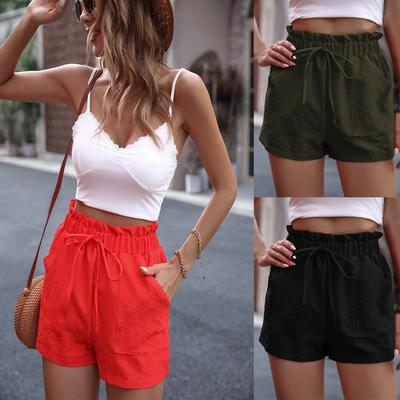 Casual Shorts Women's Solid Color Versatile Design Shorts