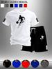 Unisex Men's Mesh Short Sleeve Summer Sports Set: Trendy European-American Casualwear