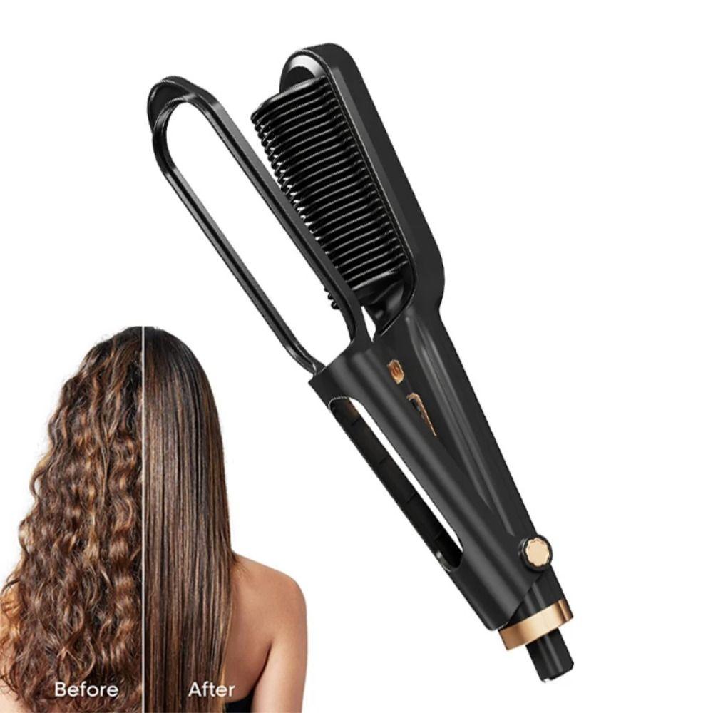 LED Digital Display Electric Hair Straightening Comb Anti Scald Portable Hair Straightener  Home