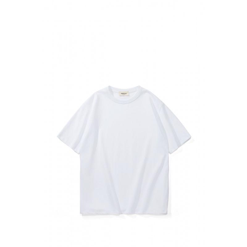 Summer Double-Headed Fox Embroidery Heavyweight Cotton Couple T-Shirt