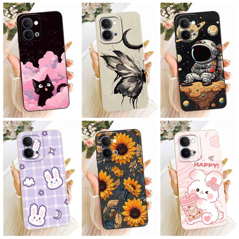 For Vivo Y31d 4G V2543 Case Fashion Cartoon Painting Silicone Full Protcetion Back Cover For Vivo Y 31d Y31D 4G Bumper Shell